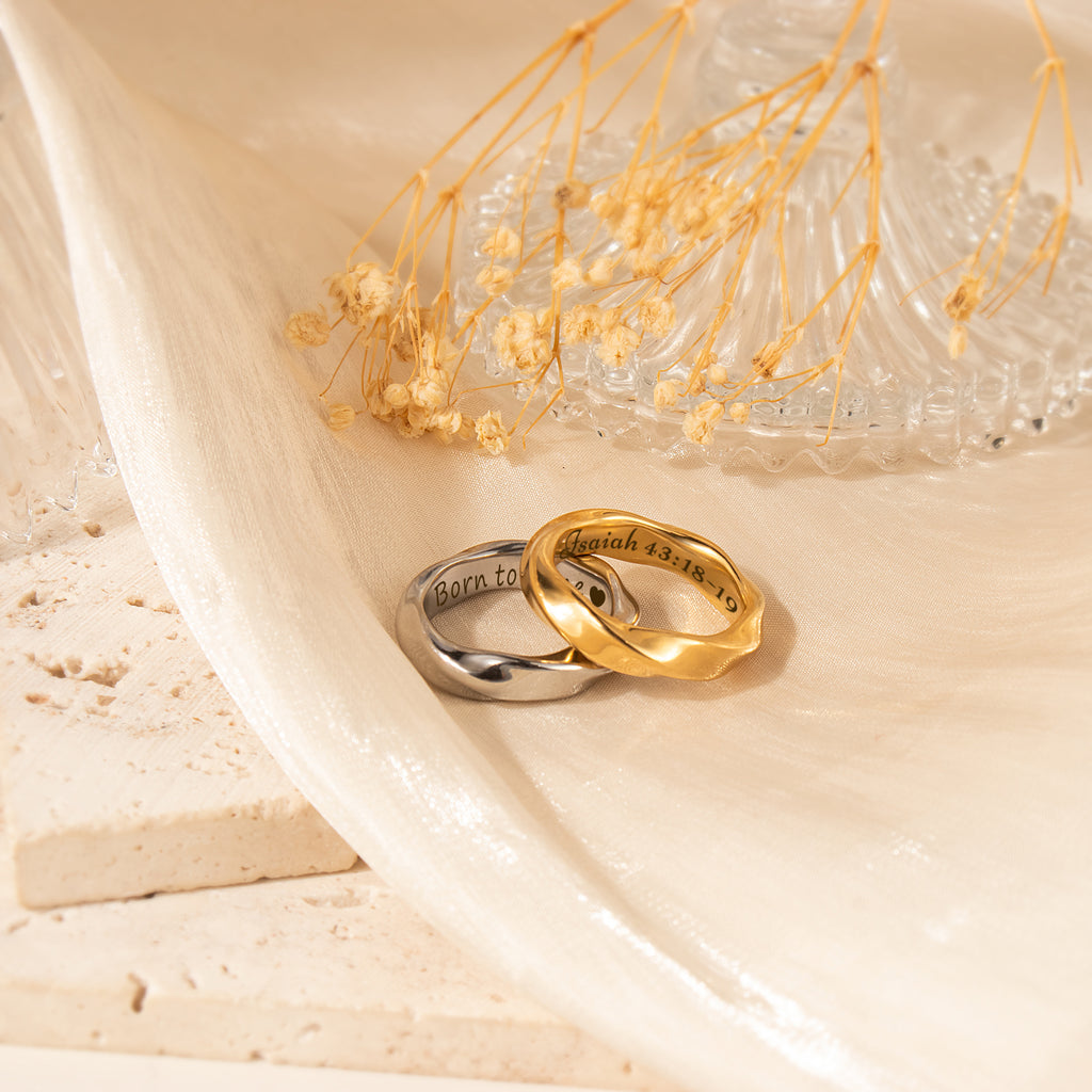 Personalized Twisted Ring
