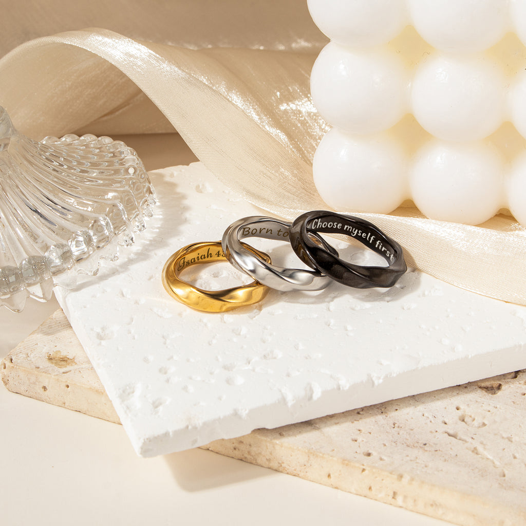 Personalized Twisted Ring