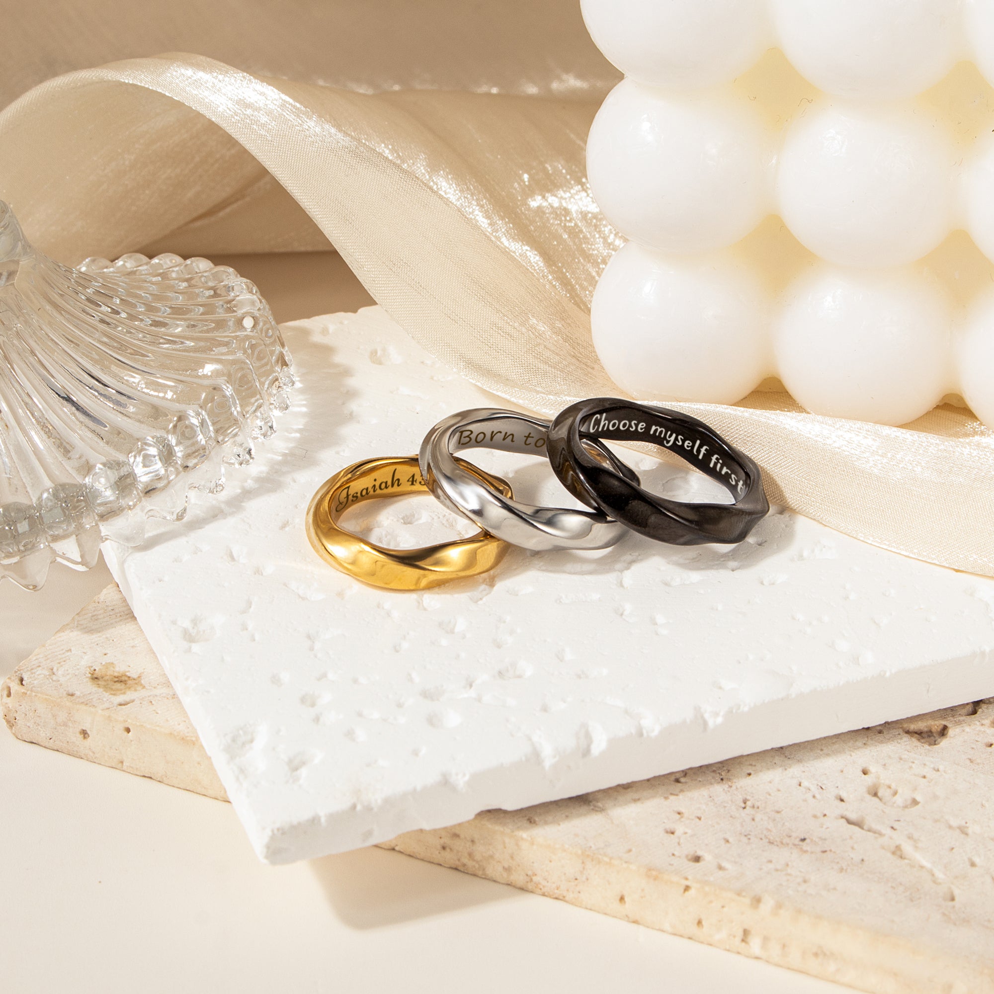 Personalized Twisted Ring