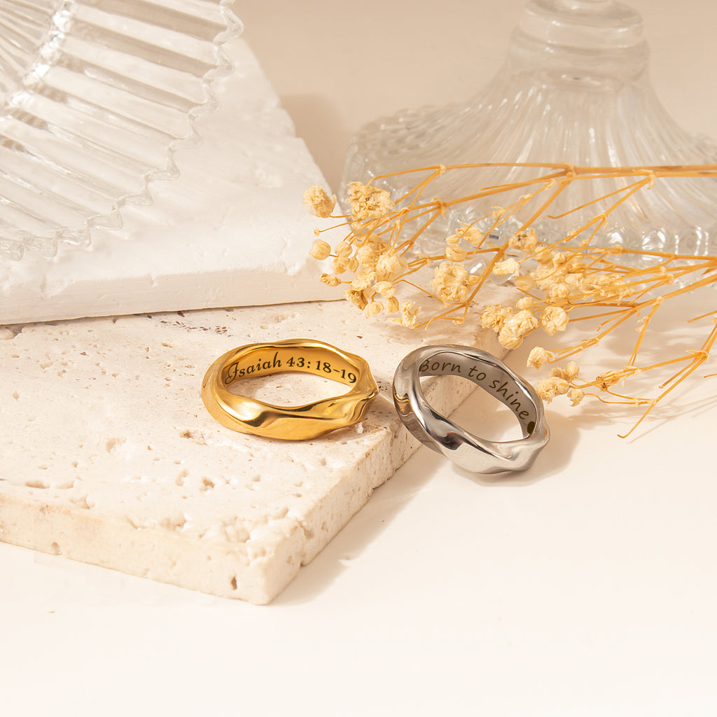 Personalized Twisted Ring
