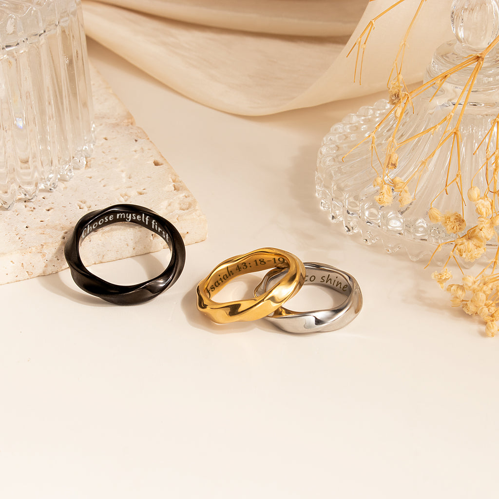 Personalized Twisted Ring