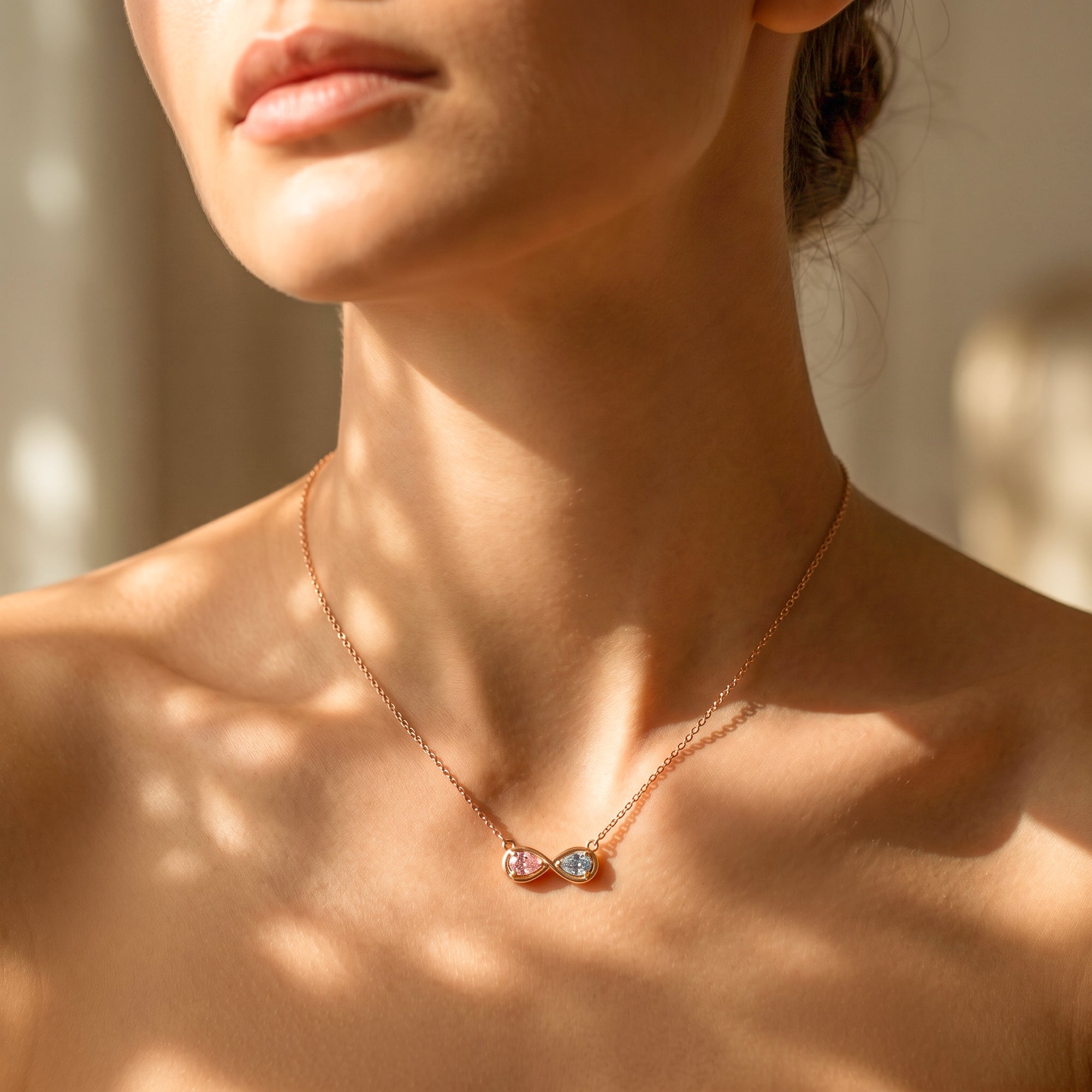 Birthstone Infinity Necklace