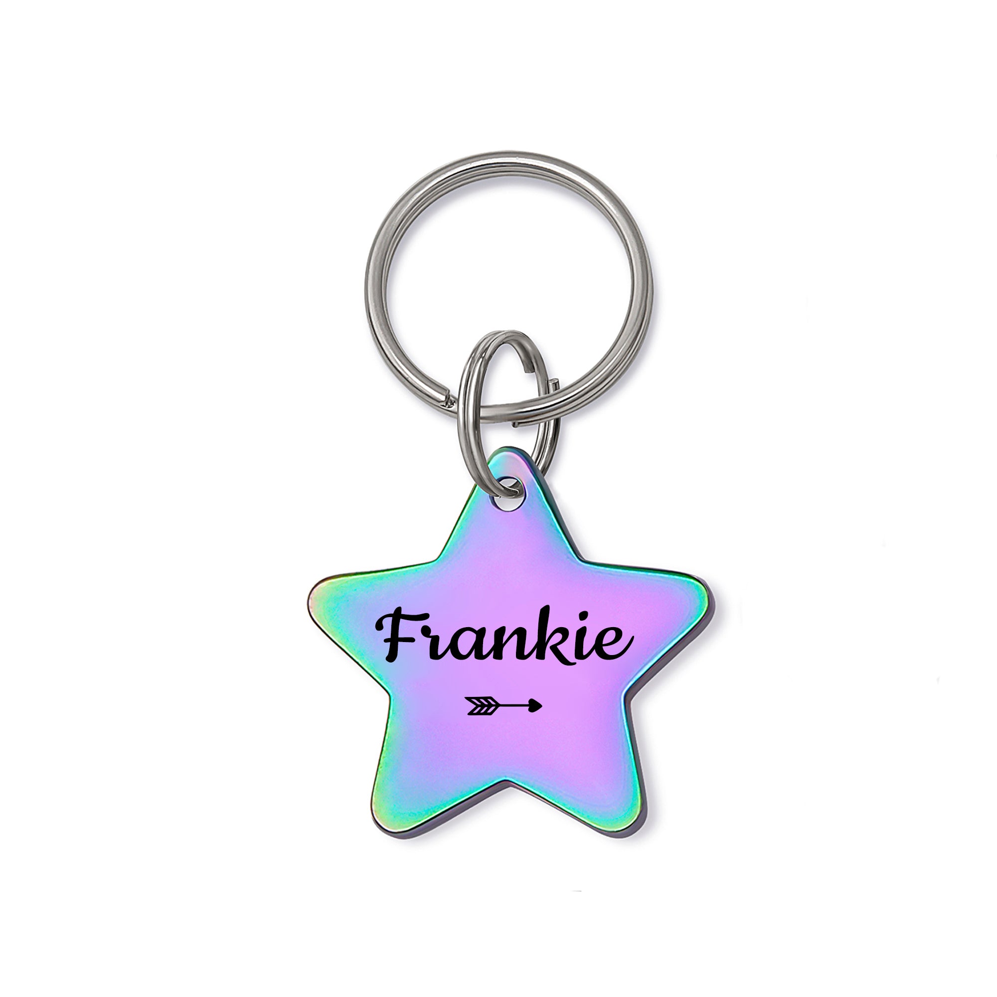 Star Shaped Name and Icon Pet ID Tags