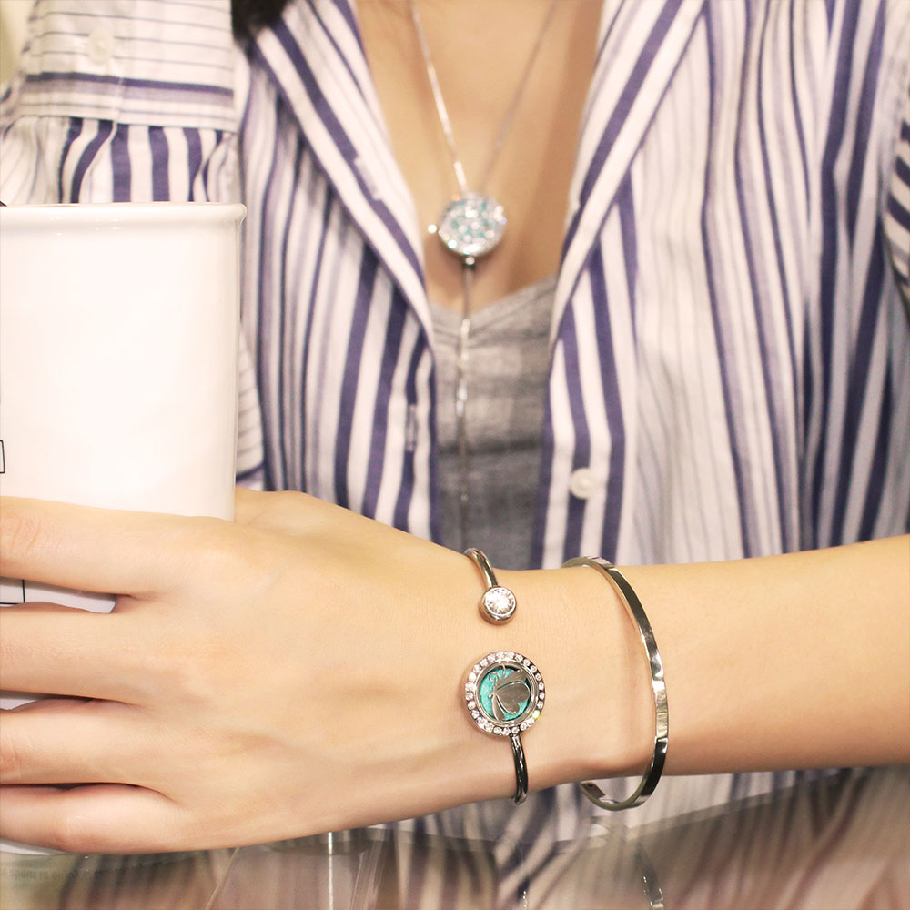 Butterfly Aromatherapy Cuff Bangle