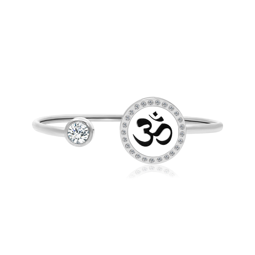Om Sign Aromatherapy Cuff Bangle