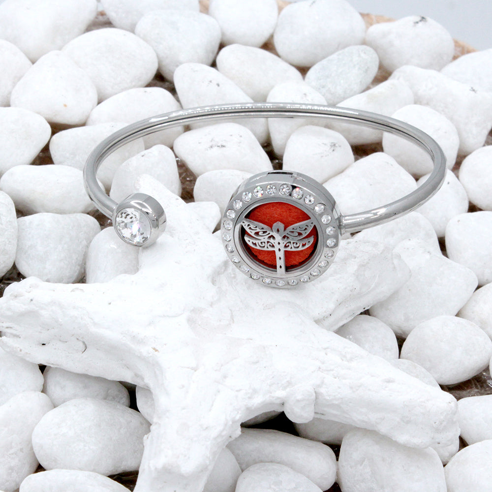 Dragonfly Aromatherapy Essential Oil Twistable Bangle