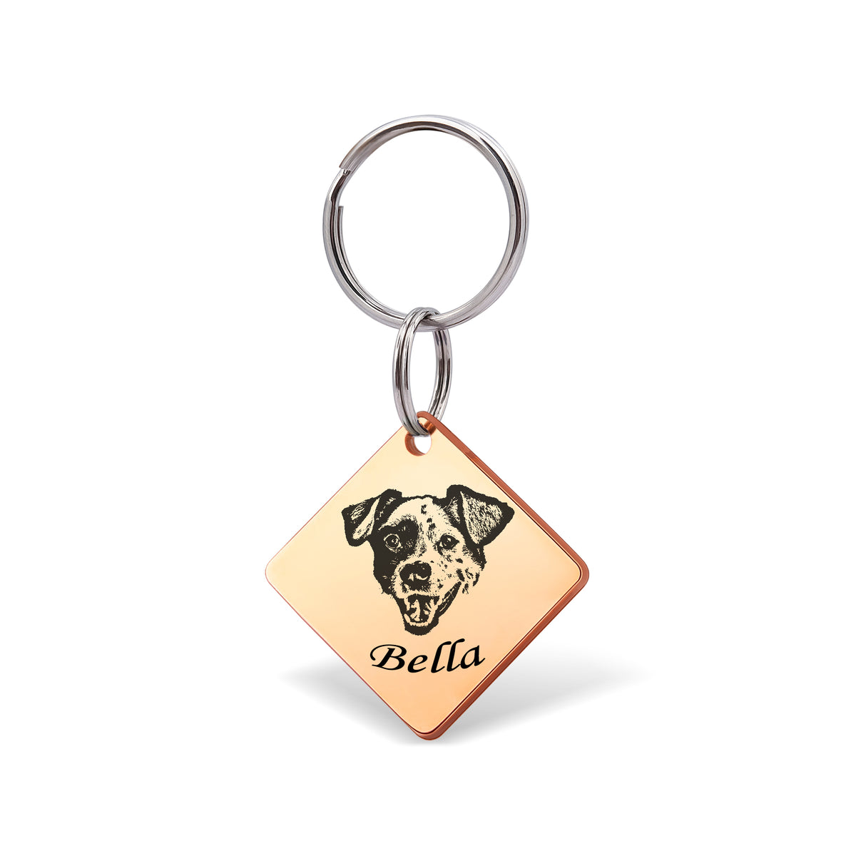 Diamond Pet Portrait Pet ID Dog Tag