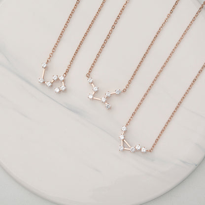 Women's Zodiac Constellation Astrology Necklace