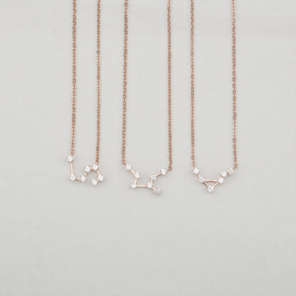 Women's Zodiac Constellation Astrology Necklace