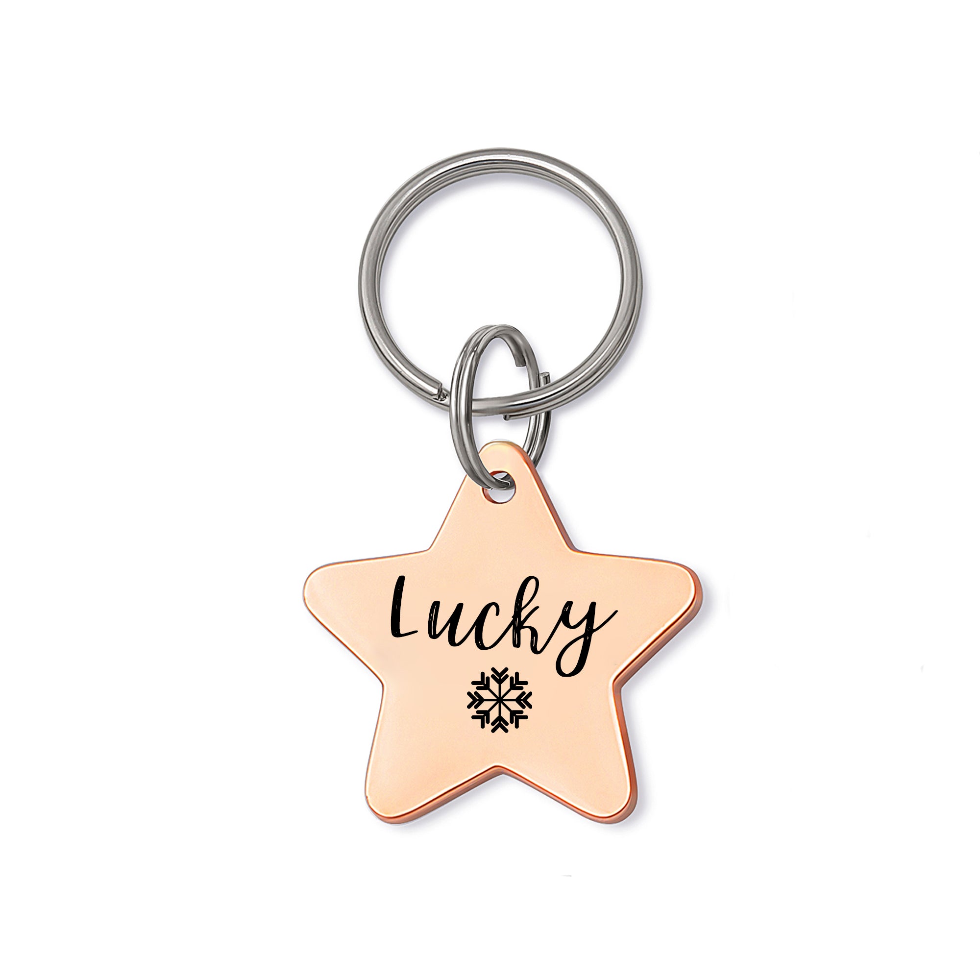 Star Shaped Name and Icon Pet ID Tags