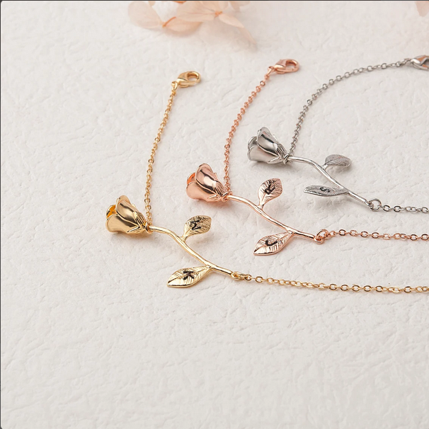 To My Beautiful Mom Rose Bracelet Jewelry Gift Set
