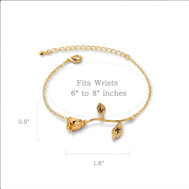 To My Beautiful Mom Rose Bracelet Jewelry Gift Set