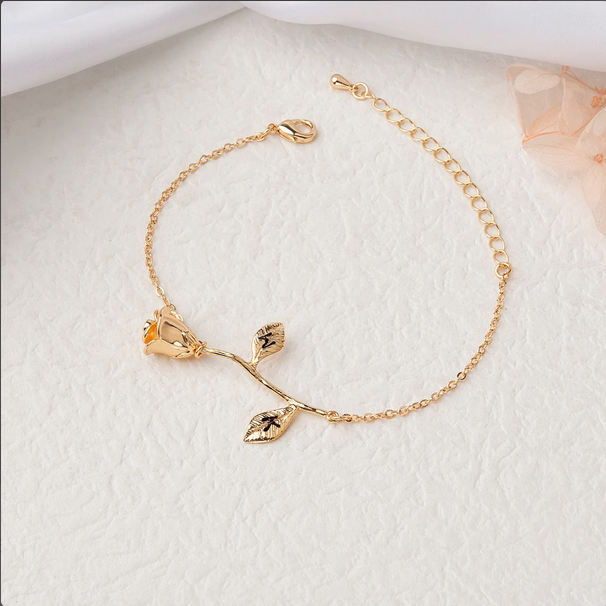 To My Beautiful Mom Rose Bracelet Jewelry Gift Set