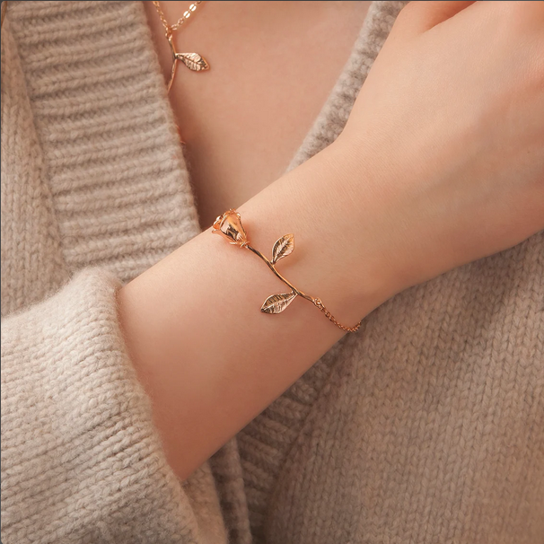 To My Beautiful Mom Rose Bracelet Jewelry Gift Set