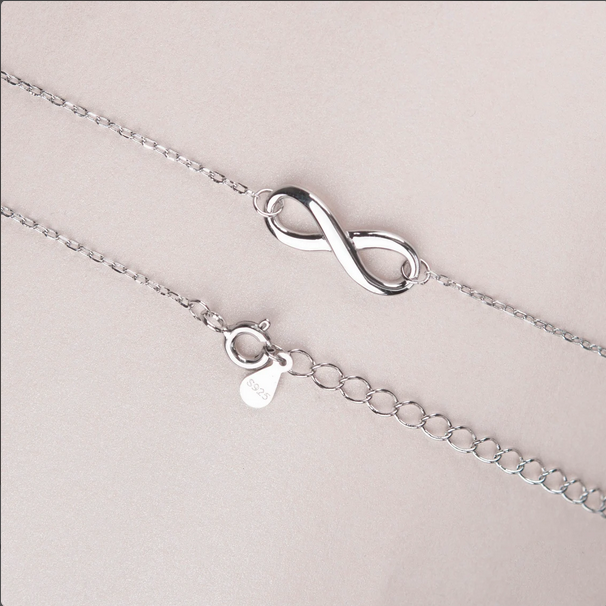 To My Beautiful Mom Sterling Silver Infinity Necklace Jewelry and Card Set