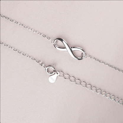 To My Beautiful Mom Sterling Silver Infinity Necklace Jewelry and Card Set