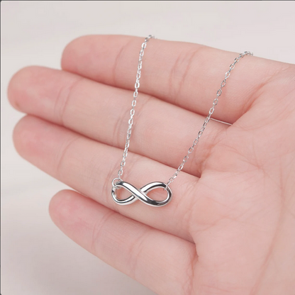 To My Beautiful Mom Sterling Silver Infinity Necklace Jewelry and Card Set