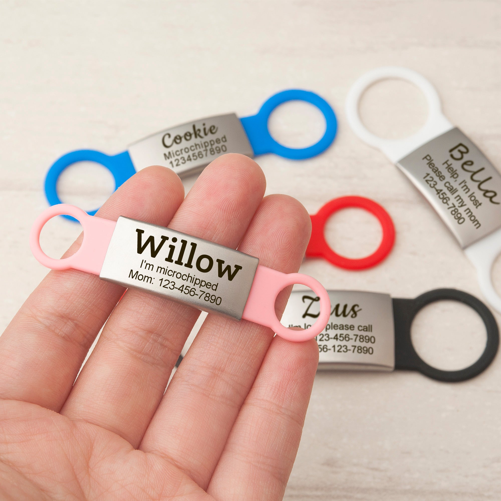 Silicon Slide On Pet Tag