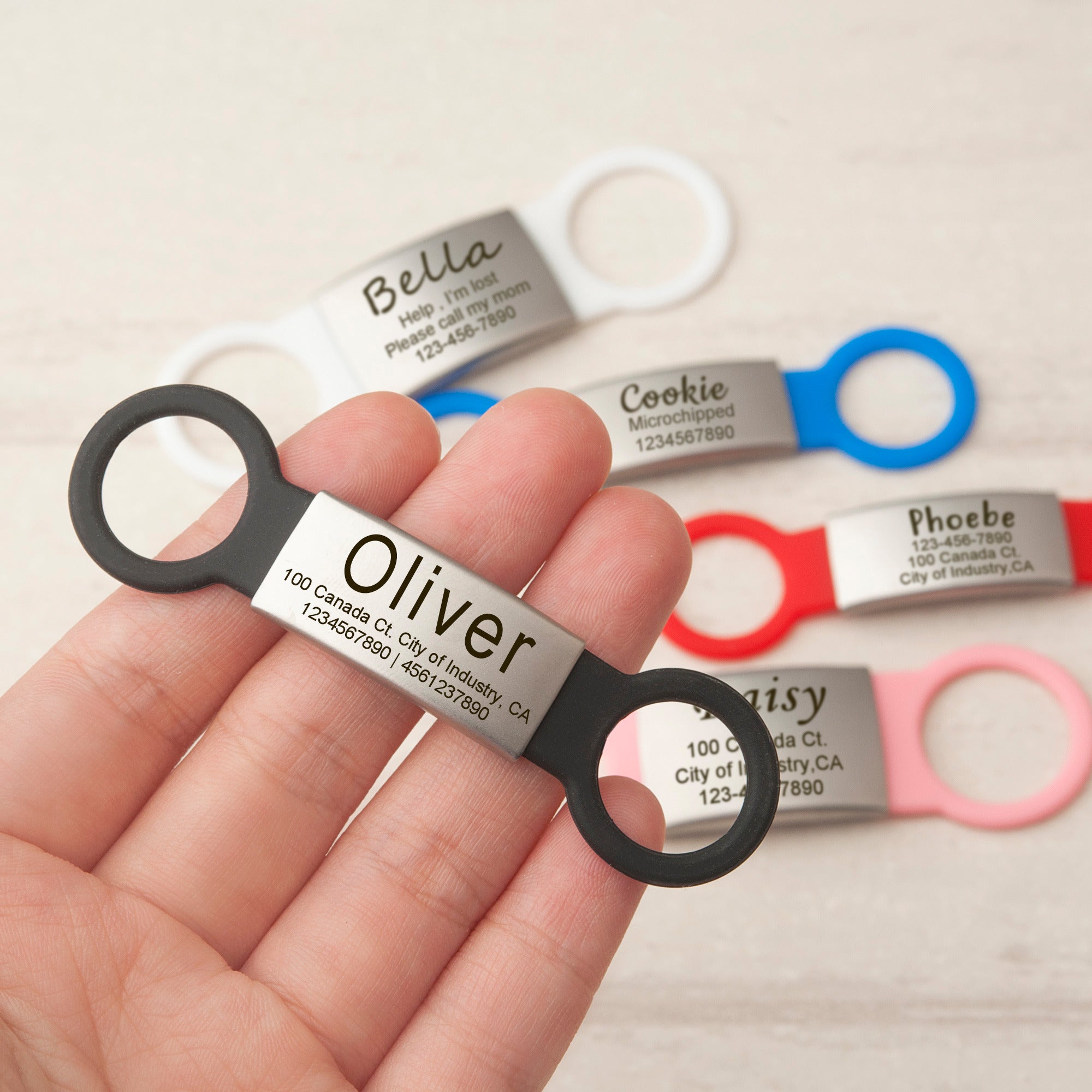 Silicon Slide On Pet Tag