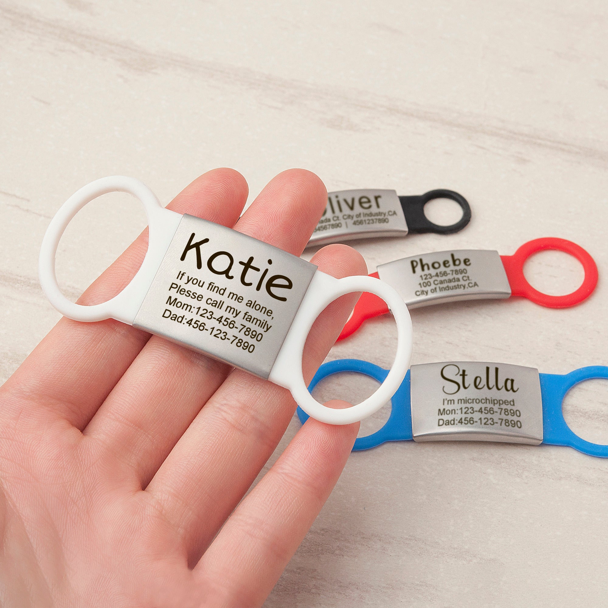 Silicon Slide On Pet Tag