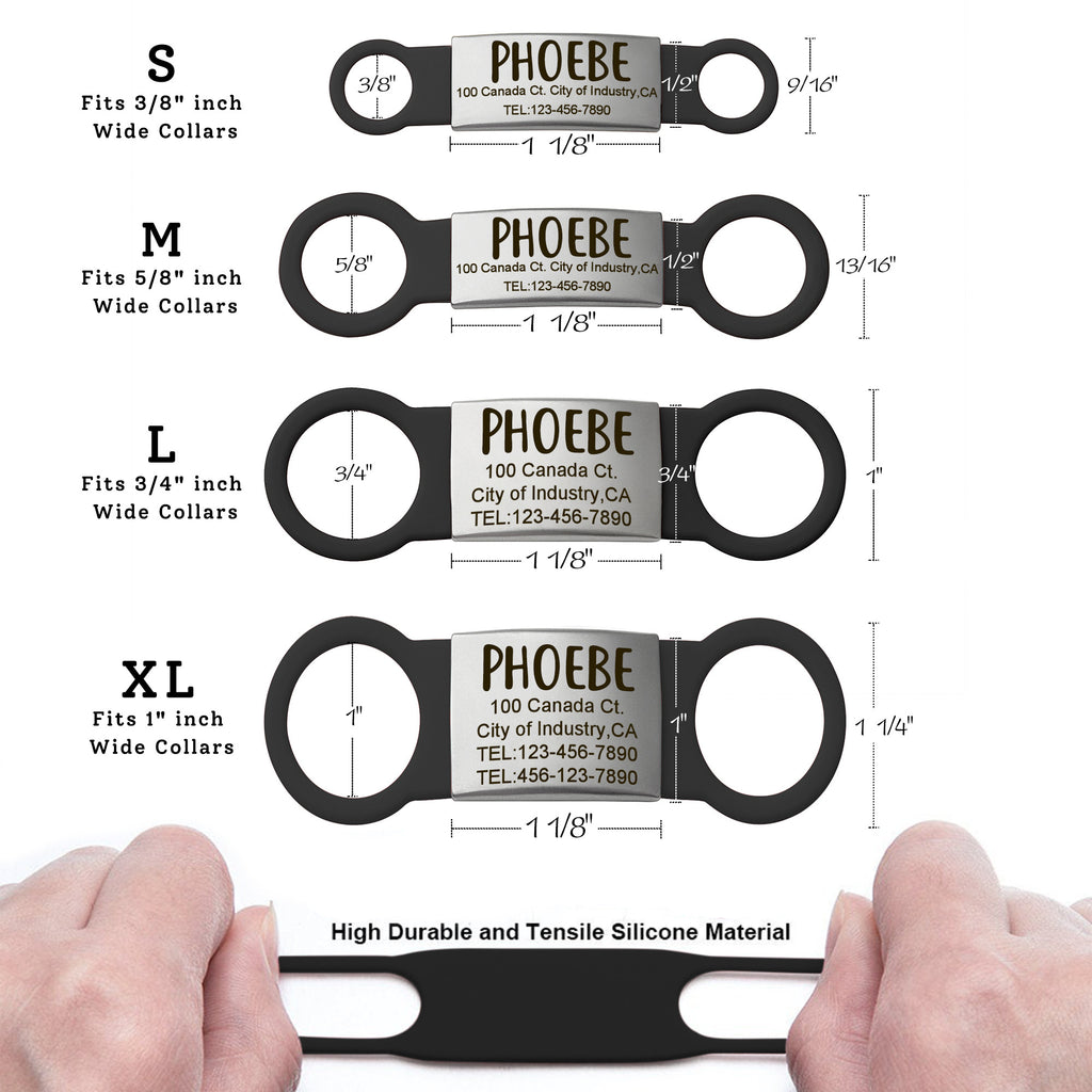 Silicon Slide On Pet Tag