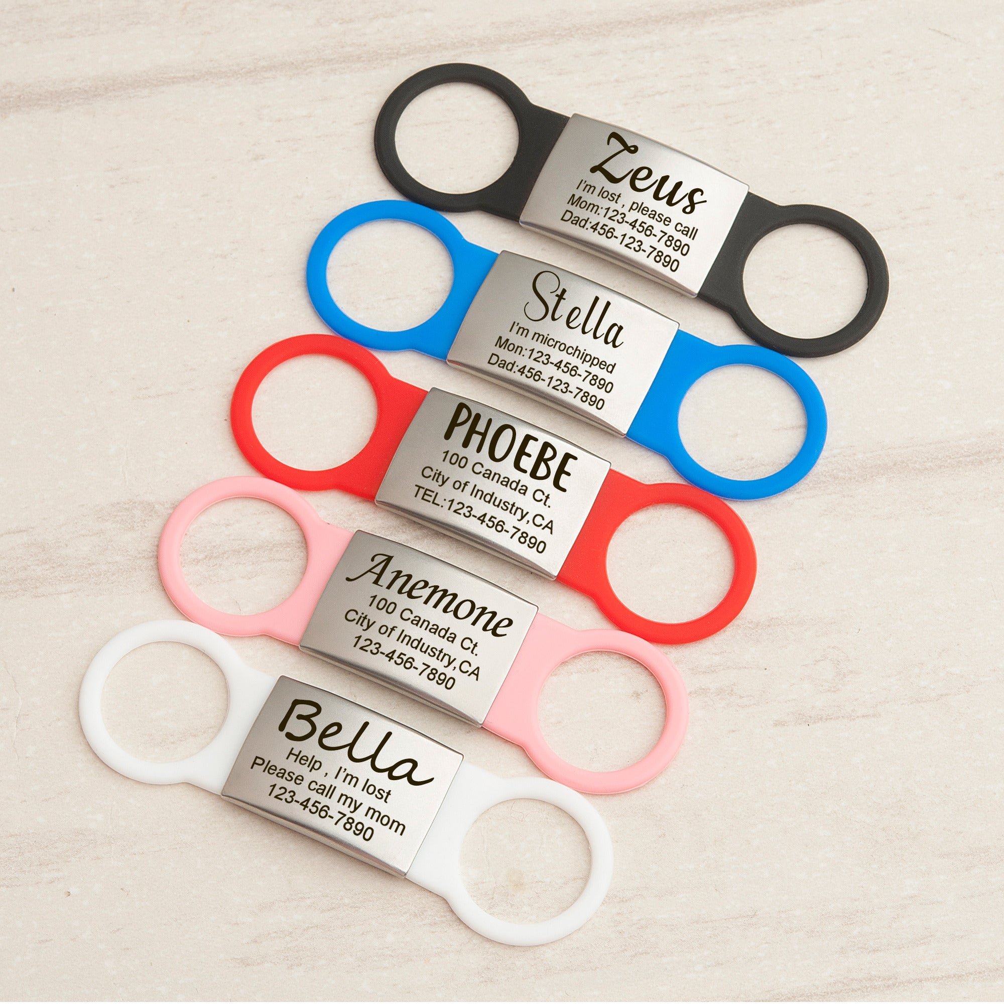 Silicon Slide On Pet Tag