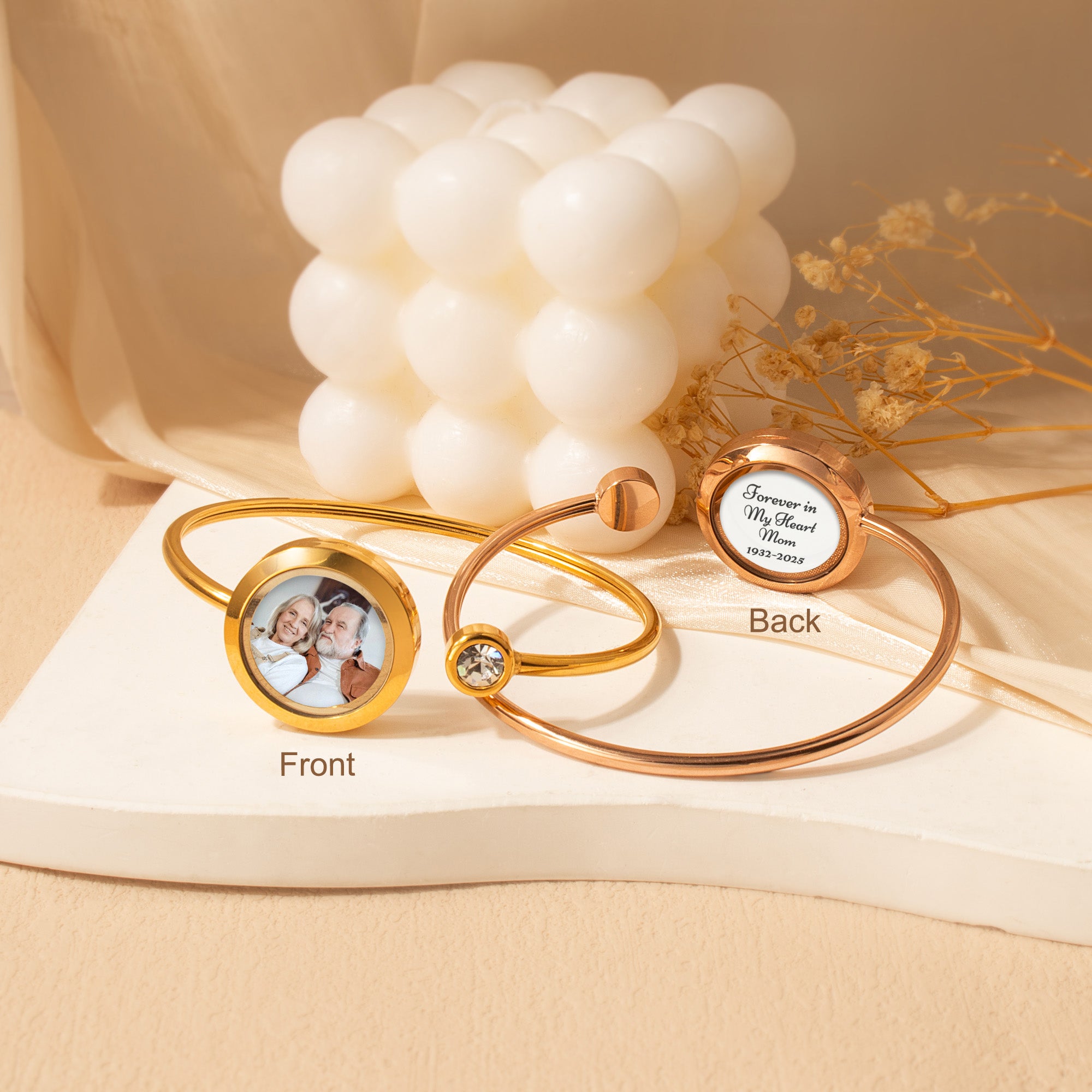 Photo Locket Cuff Bangle