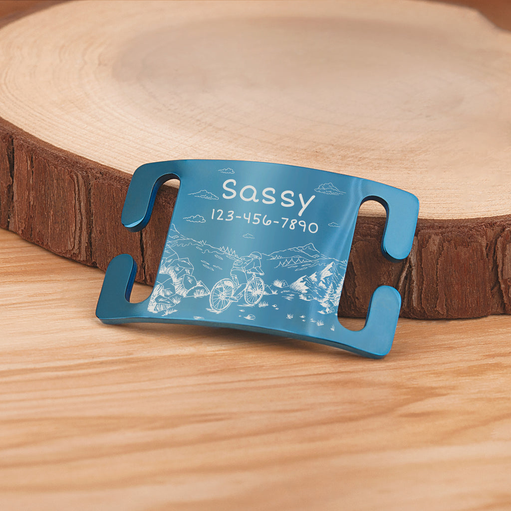 Outdoor Biking Slide-On Pet ID Tag
