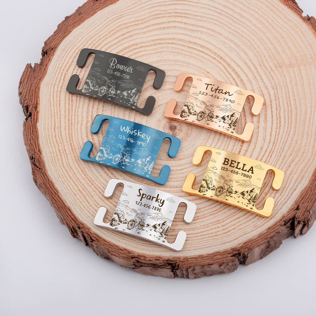 Outdoor Biking Slide-On Pet ID Tag