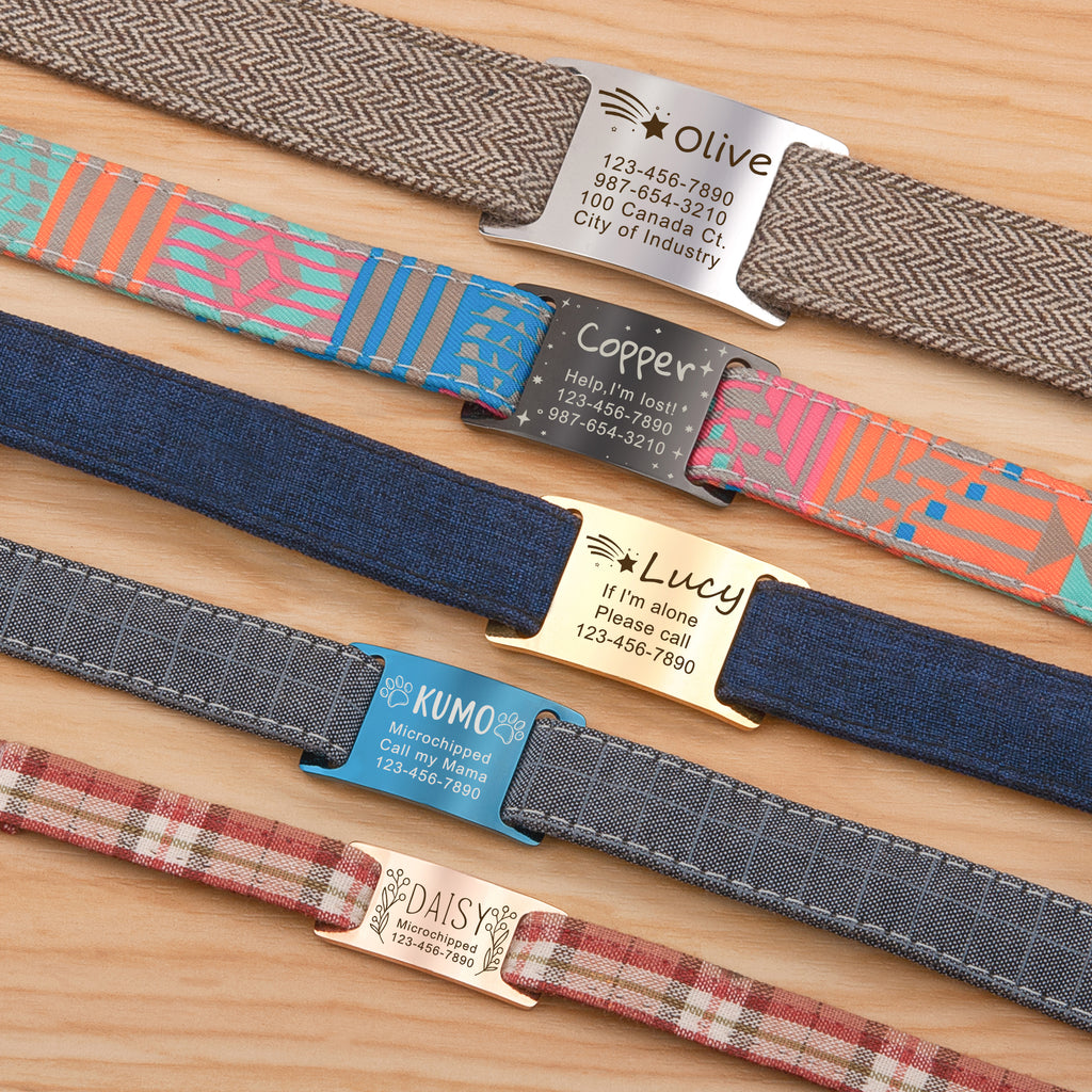 Slide-On Pet ID Tag with Designs