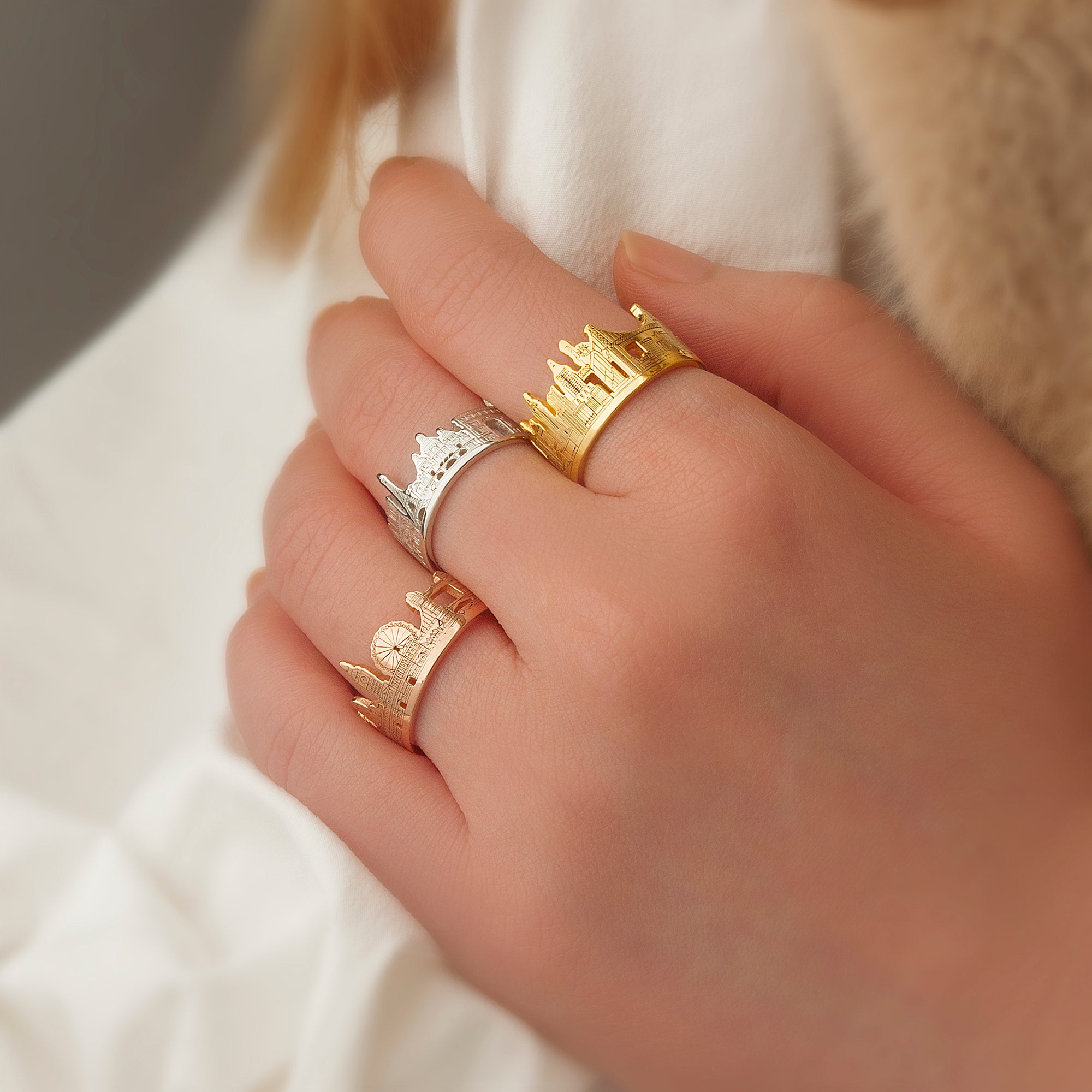 Custom Long Distance Cityscape Ring