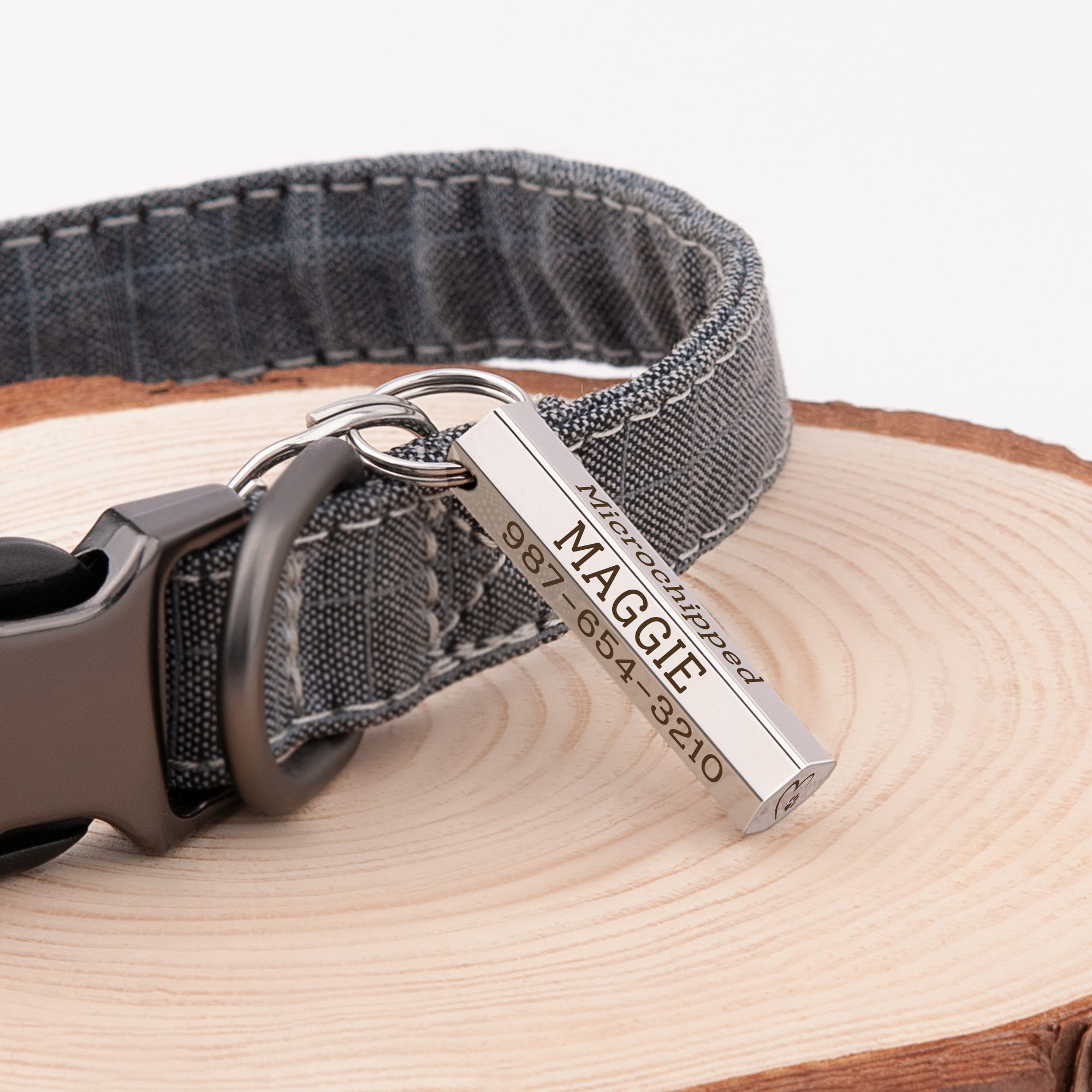 6-Sided Engraving Hexagon Pet Tag