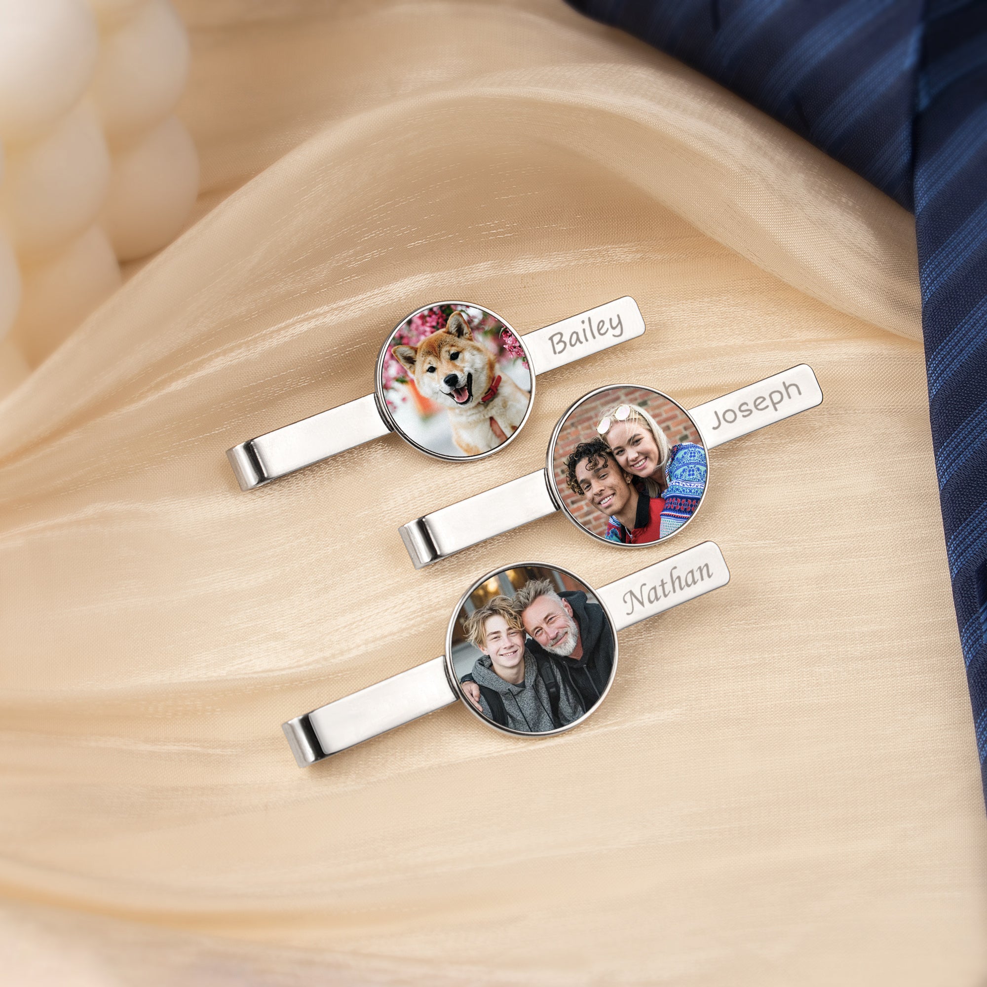 Men's Custom Photo Tie Clip