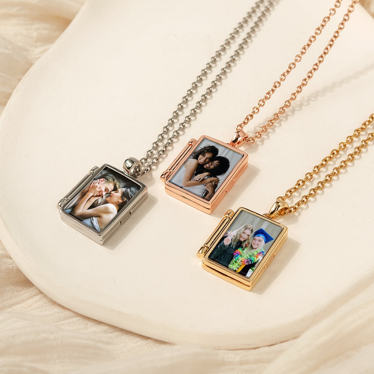 Personalized Locket-Style Picture Necklace