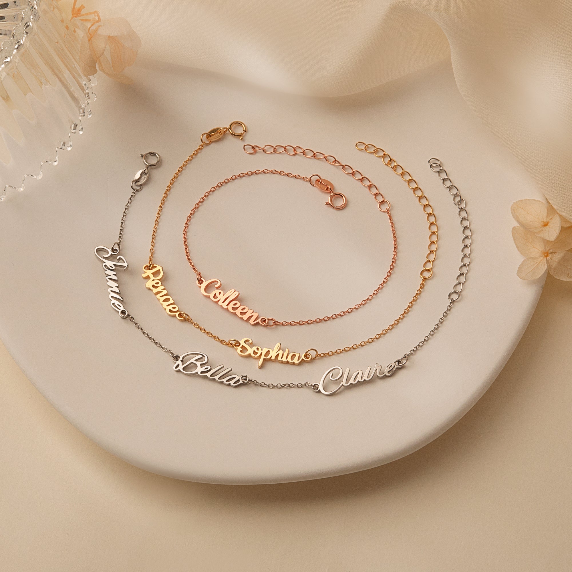 Sterling Silver Name Bracelet