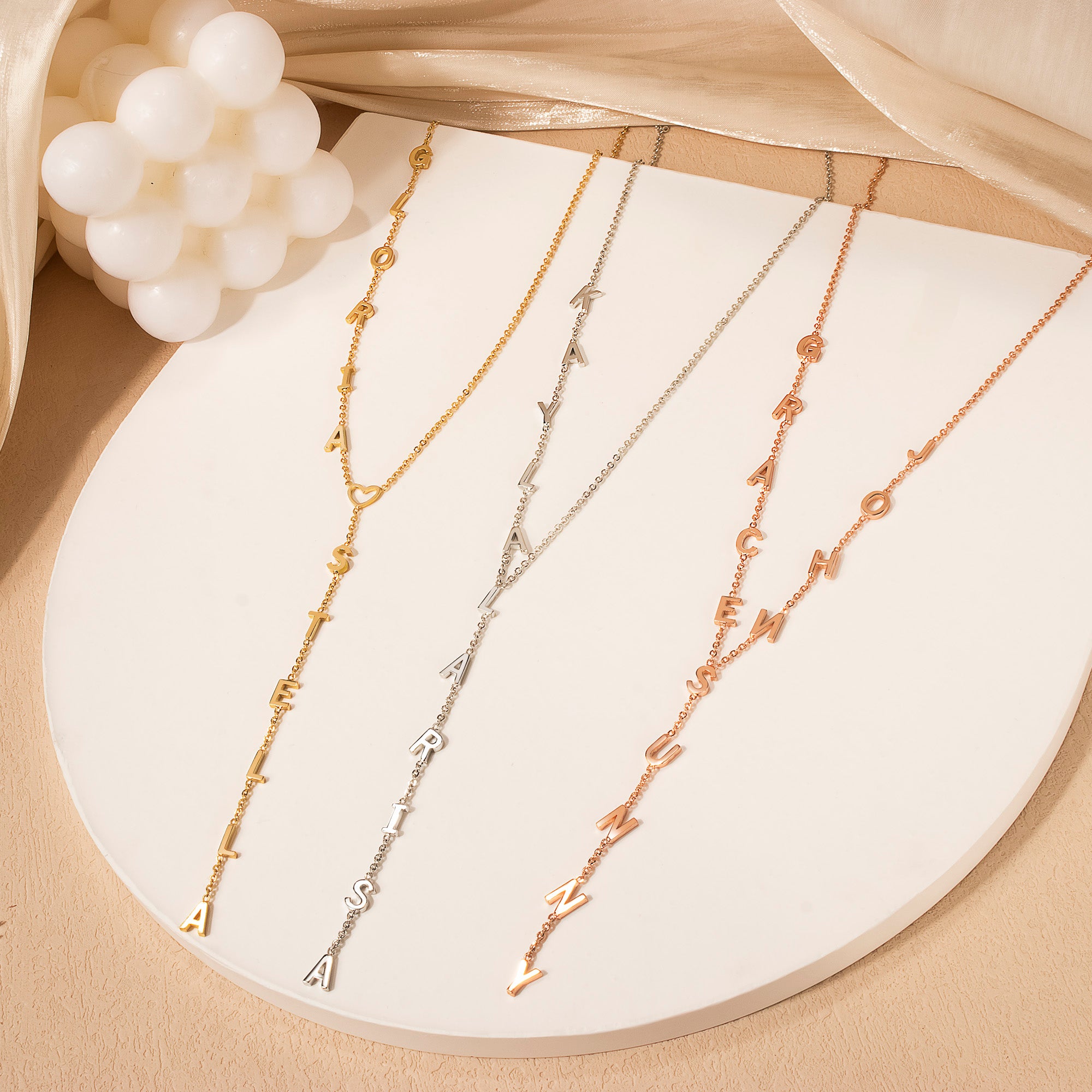 Custom Lariat Name Necklace