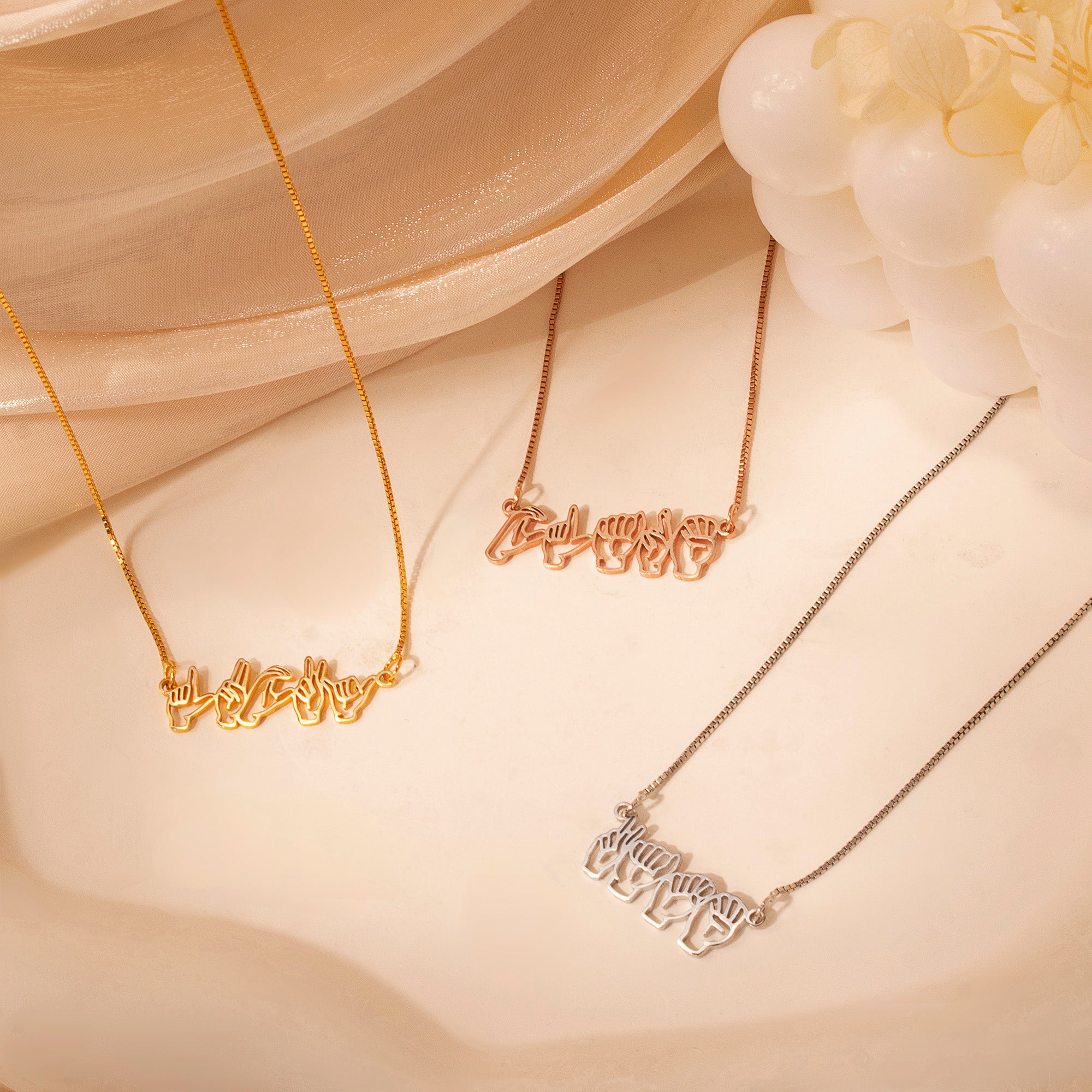 Custom Sign Language Necklace