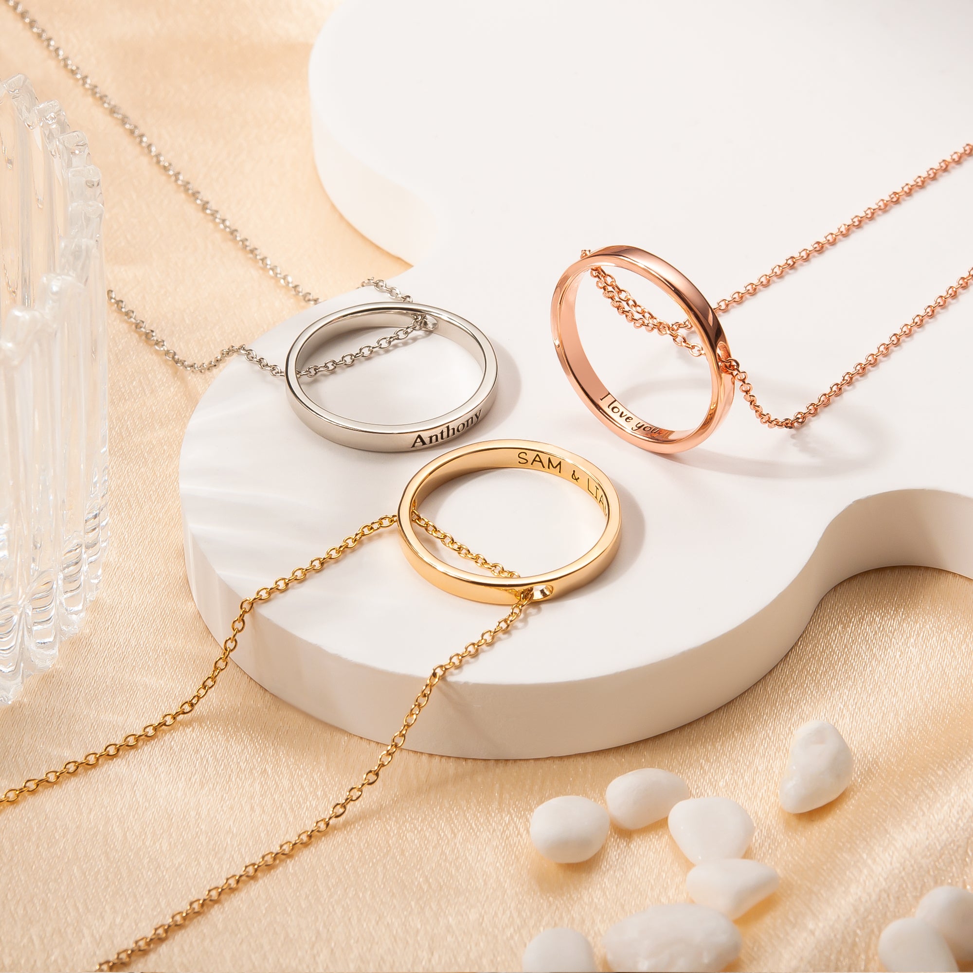 Personalized Ring Necklace