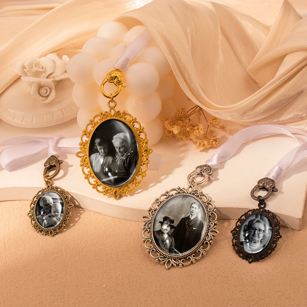 Oval Graduation Resin and Ribbon Brooch