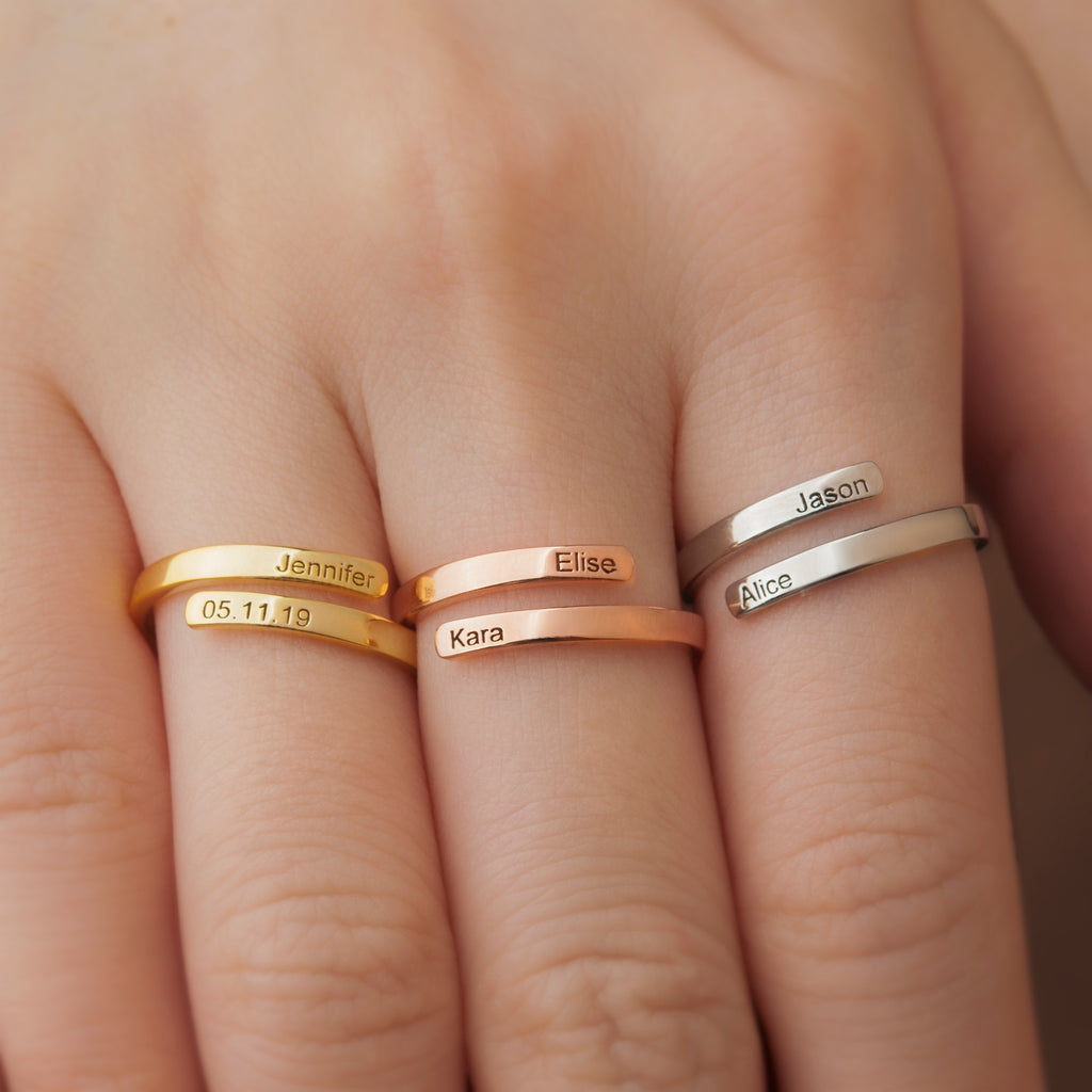 Custom Two Layer Wrap Ring