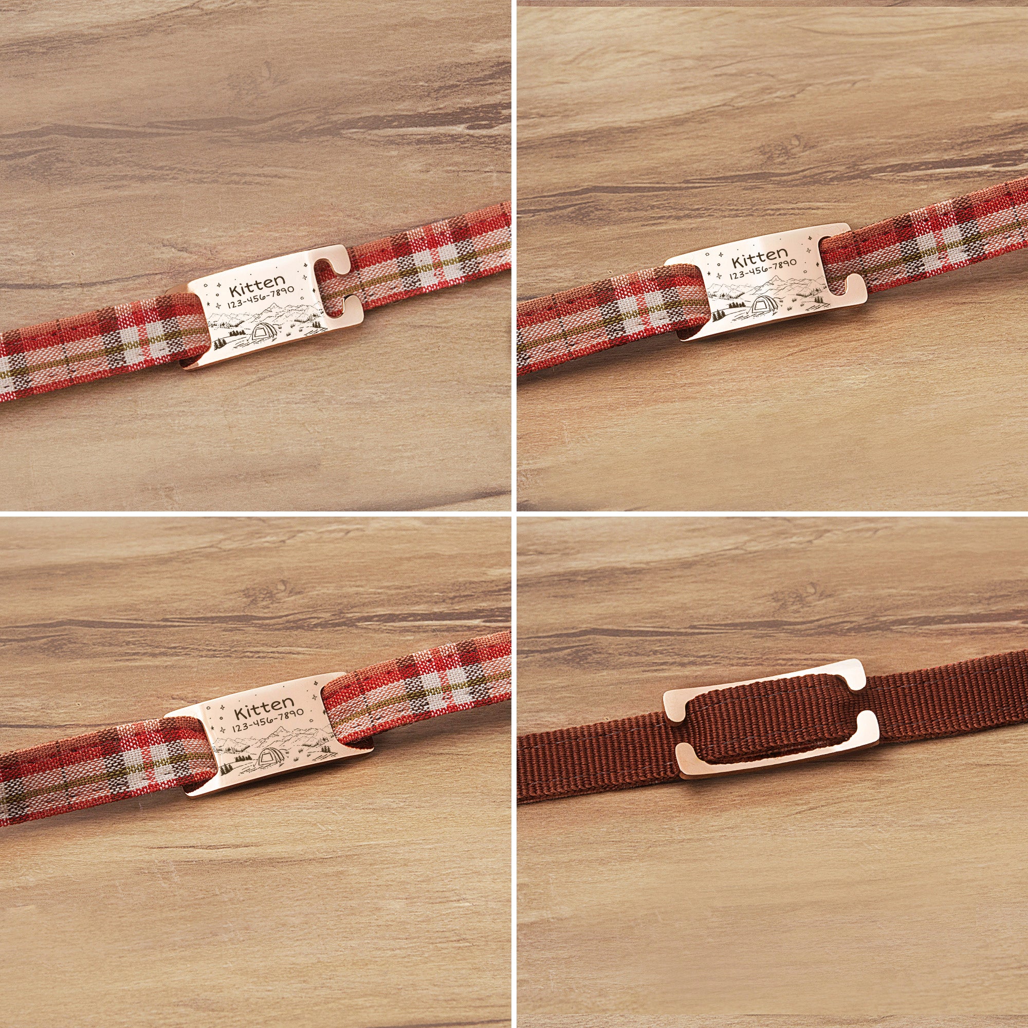 Outdoor Camping Slide On Pet ID Tag for Pets