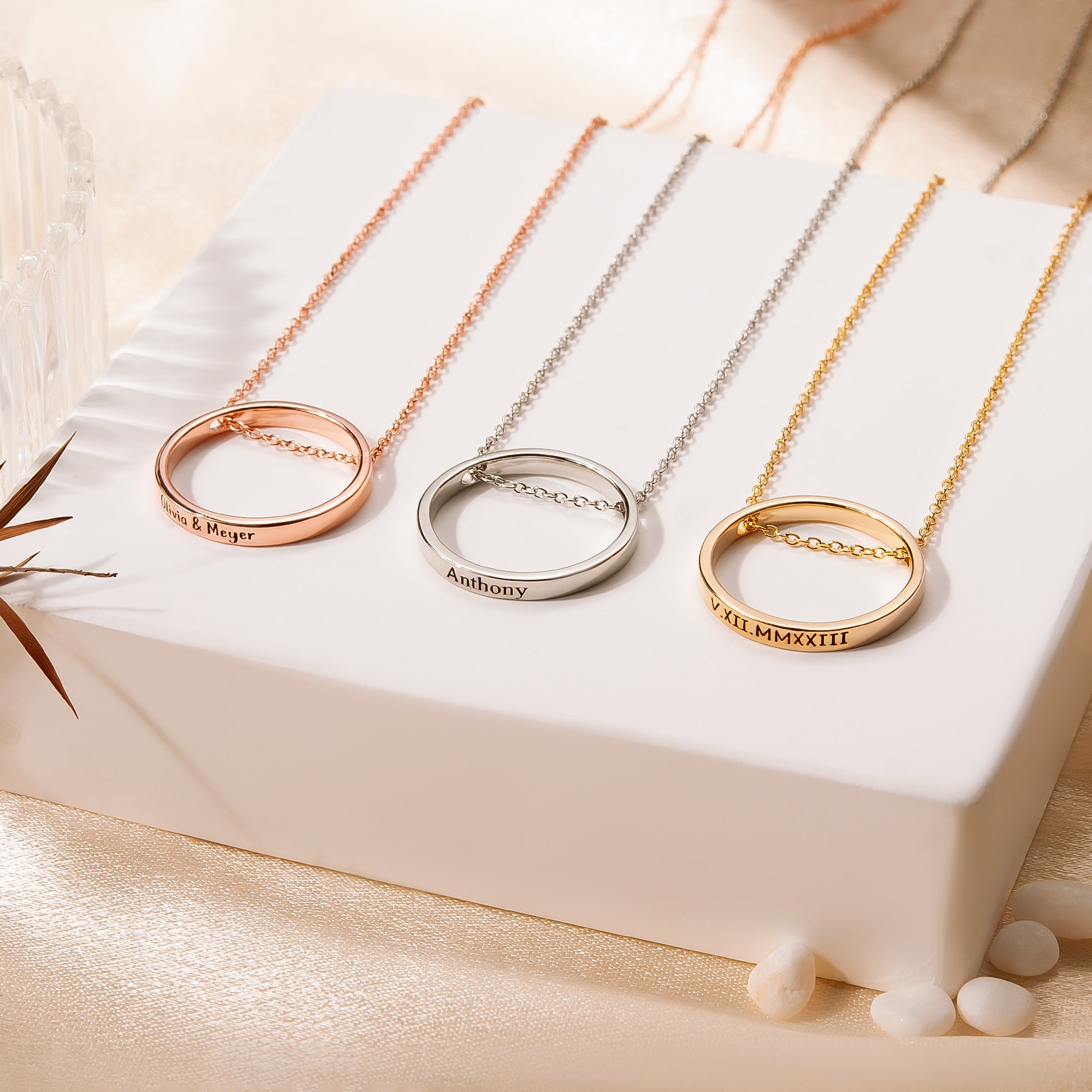 Personalized Ring Necklace