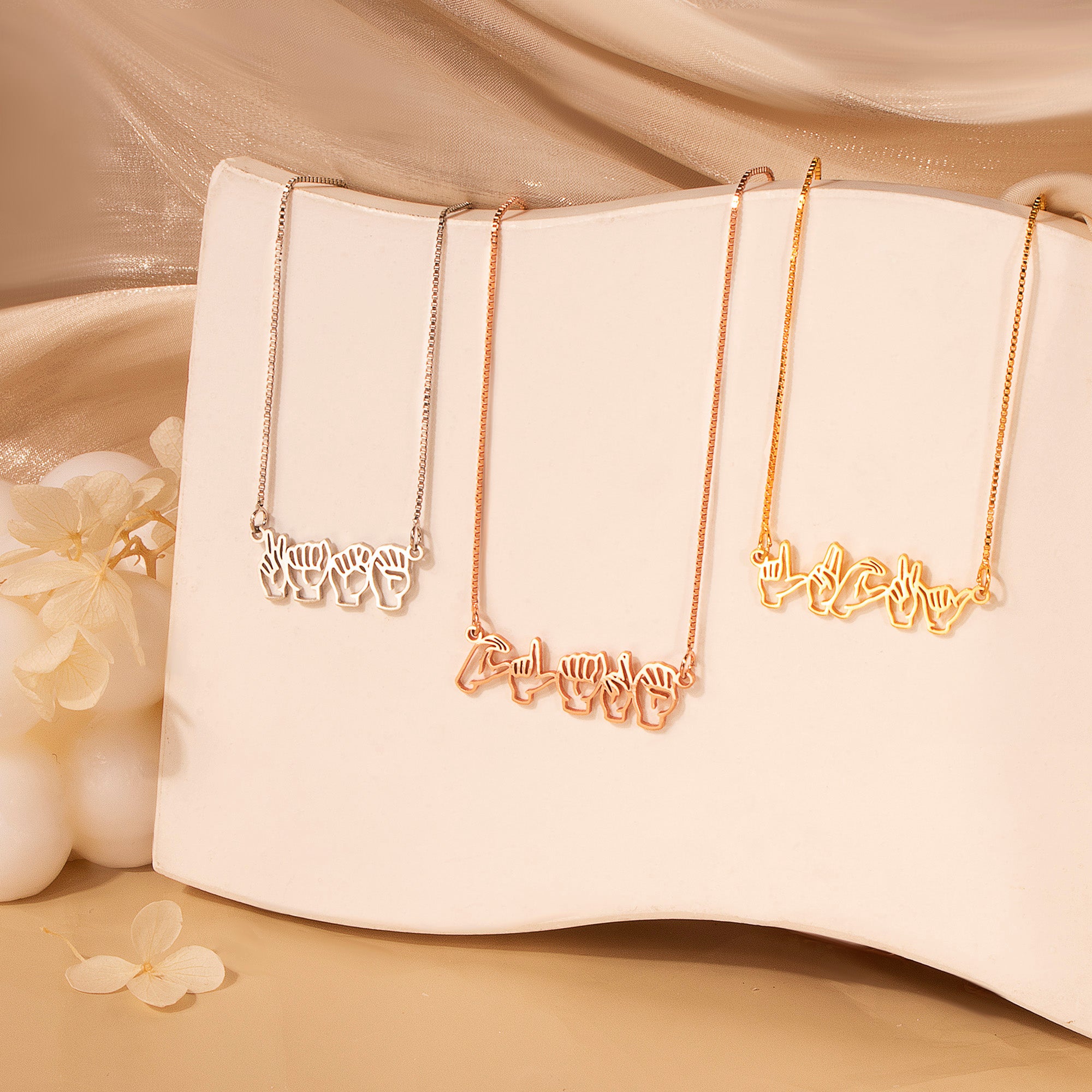Custom Sign Language Necklace