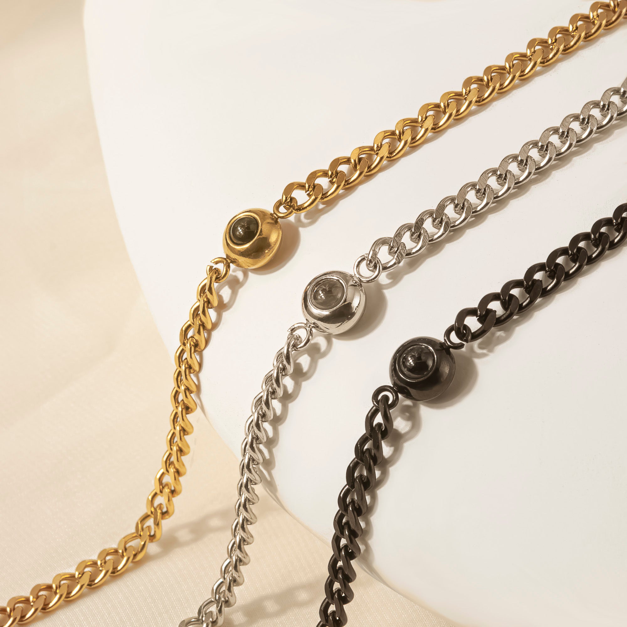 Custom Photo Projection Chain Bracelet