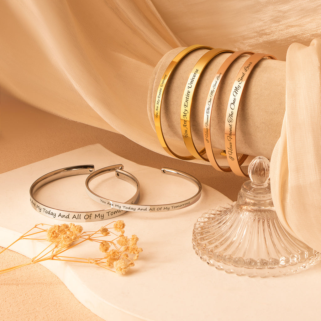 Custom Matching Cuff Bangle Set