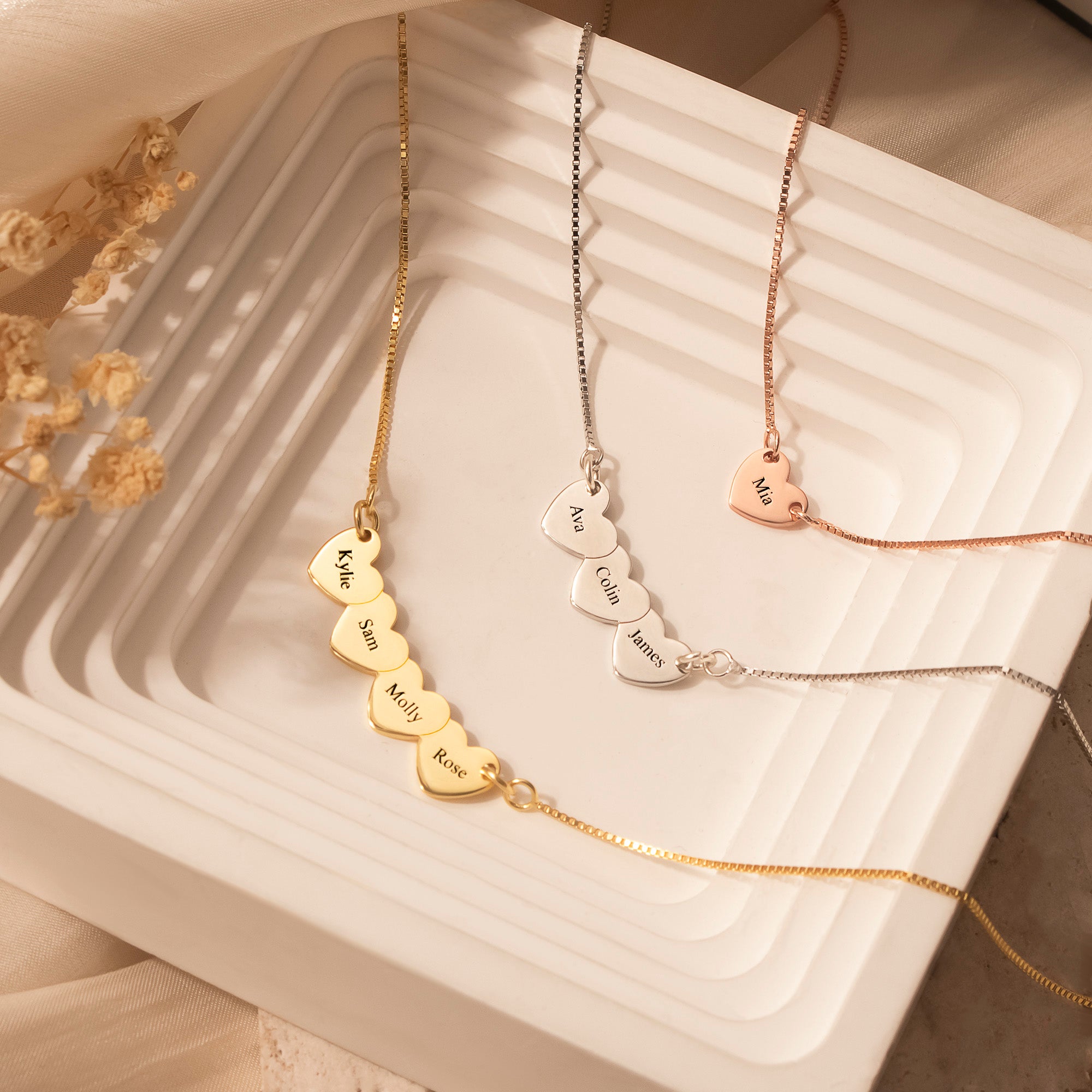 Personalized Heart Necklace