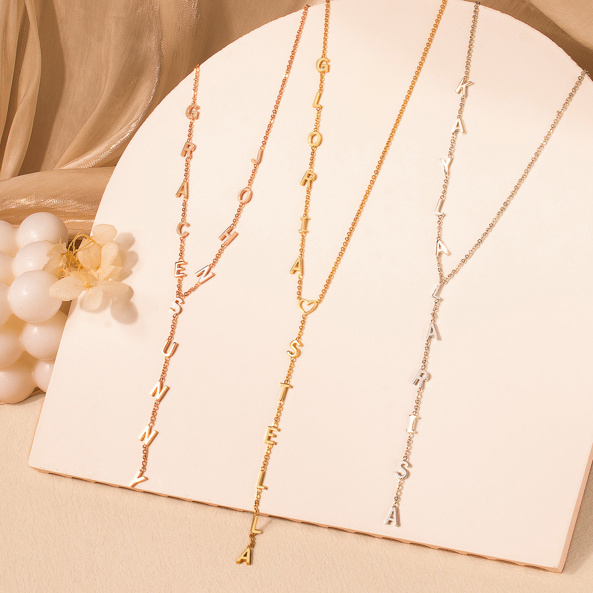 Custom Lariat Name Necklace