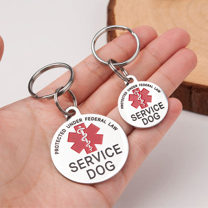 Service Dog Medical Alert Pet ID Tag