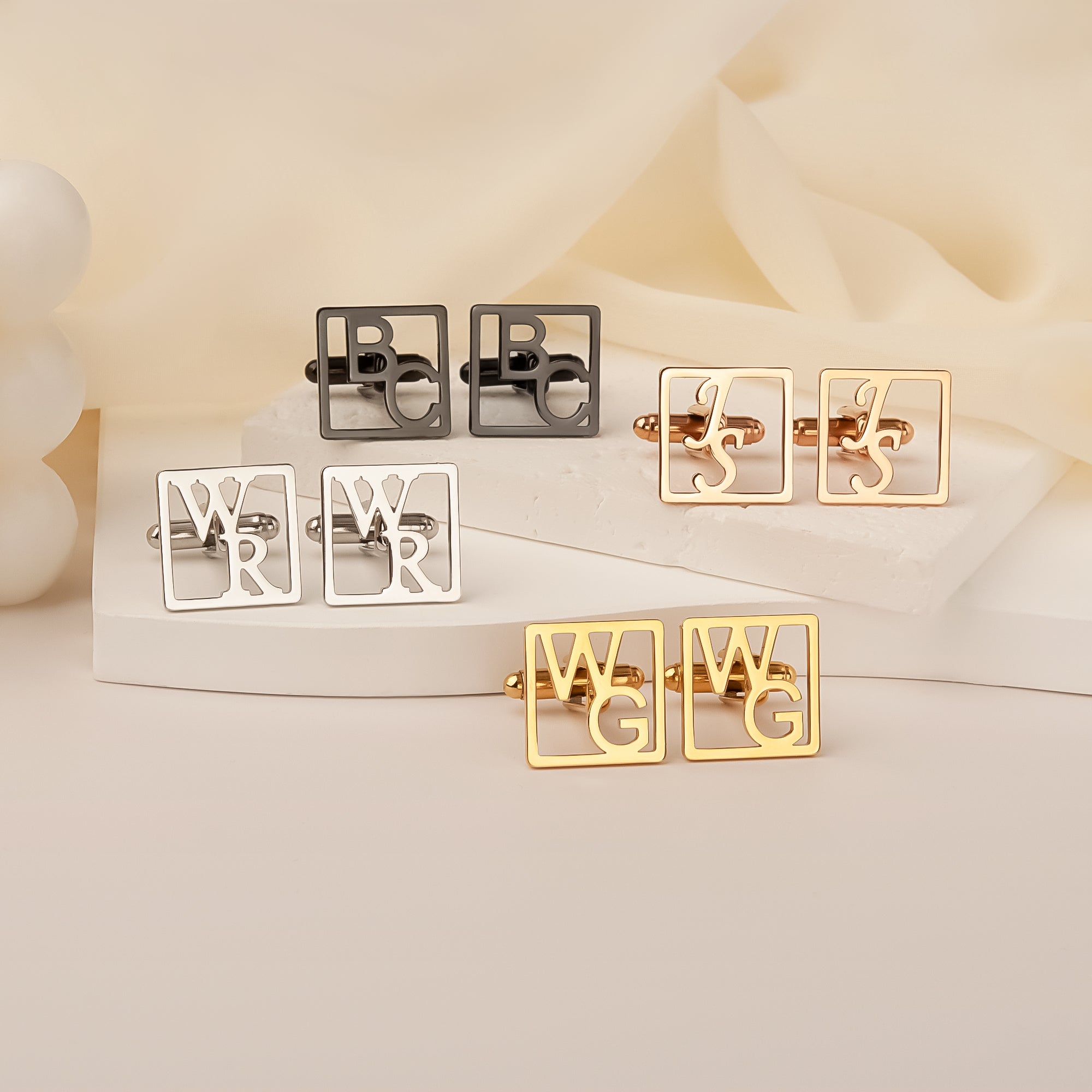 Custom Initial Cuff Links