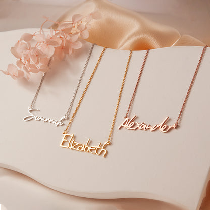 Personalized Signature Name Necklace